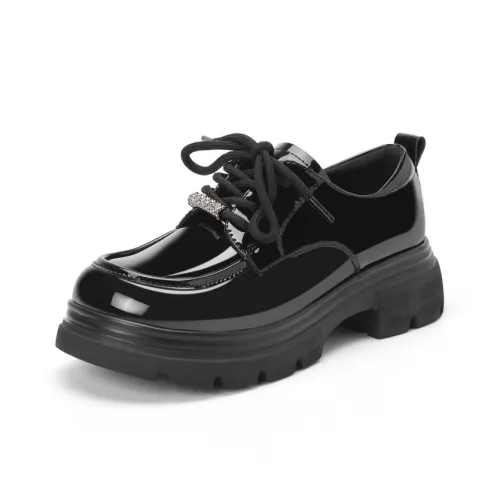 JOSINY 2025 Fall Британский стиль Удобная Универсальная Мягкая подошва Без подкладки Обувь Женская