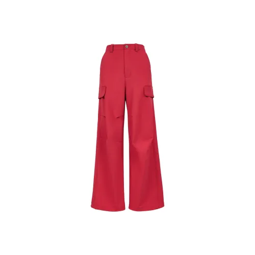 ONLY F15 String Red Women's Casual Pants