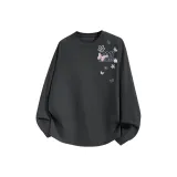 Dark Gray (Милый стиль, бабочка, левая сторона, плечо, ярлык)