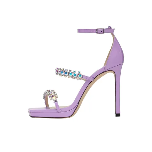 Jimmy Choo Bing One Strap Sandals 10 см Женские Фиолетовые