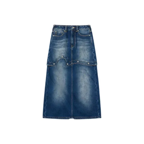 EVISU FW25 Denim Long Skirt Women's