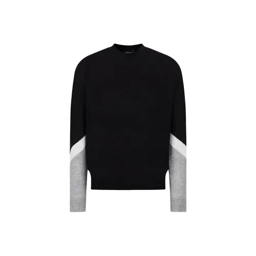 EMPORIO ARMANI Кашемир Свитер Мужской Черный