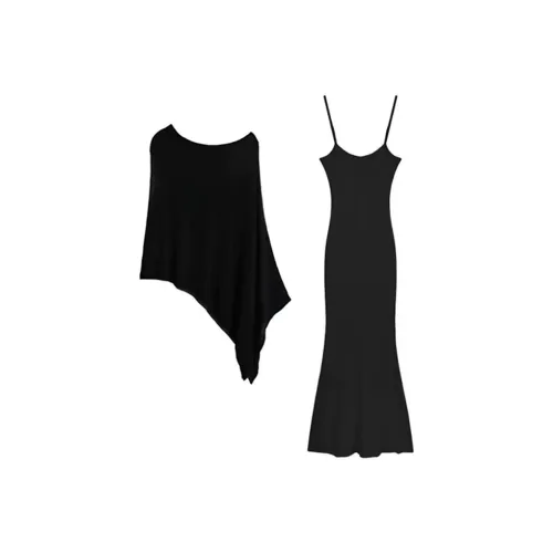 ACJL Весенне-летний AUTUMN Солнцезащитный Шаль Плащ COVER UP Горячая девушка Похудение Платье «рыбий хвост» Женские