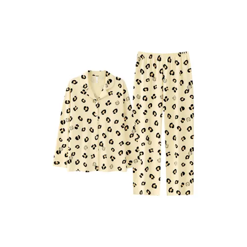 MIMOSA CHUR Желтый Spot Женские Пижамные комплекты