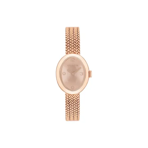 COACH Sammy Women's Watch Кварцевый механизм ремешок из нержавеющей стали 22 мм розовое золото циферблат часы