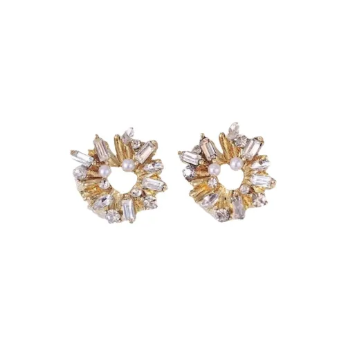 Tong Tong Rabbit Alloy Resin Stud Earrings Women's