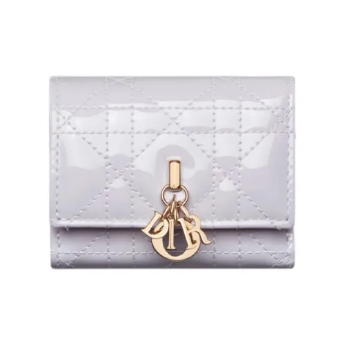 DIOR My Dior Телячья кожа Кошелек Большой Женский Светло-фиолетовый