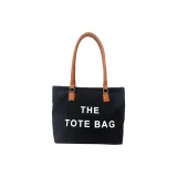 Сумка Tote из холста - черного цвета, 1 штука