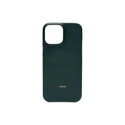 Valextra Телячья кожа iPhone 13 Pro Max Защитный чехол чехол для телефона сумка аксессуар унисекс темно-зеленый
