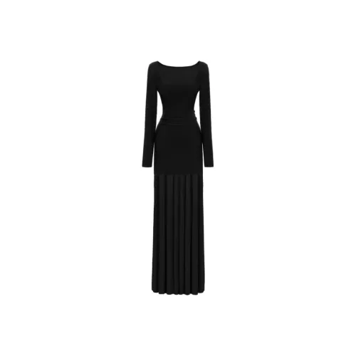 RICH IN CHEESE Длинное платье с длинными рукавами женское