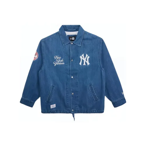 New Era SS25 Denim Jacket Unisex Denim Blue New Era SS25 Деним Куртка Унисекс Джинсовый Синий