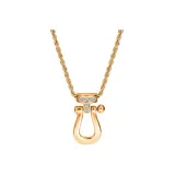 [Лошадиная копыта украшенные стразами, пряжка, ожерелье] Розовый