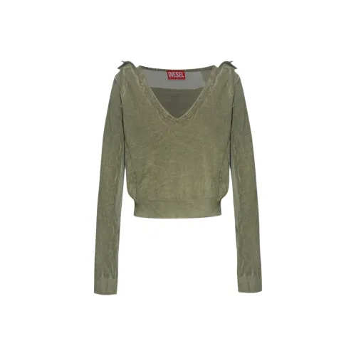 DIESEL Зеленый Женский Трикотаж