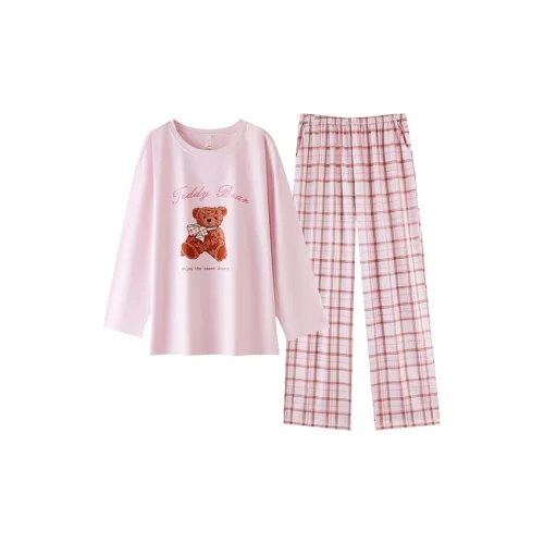 Qin Jing Розовый Женский Пижамный Комплект