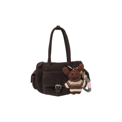 MZ HOUGE Замша Сумка на плечо Стандартная Женская Кофейного цвета