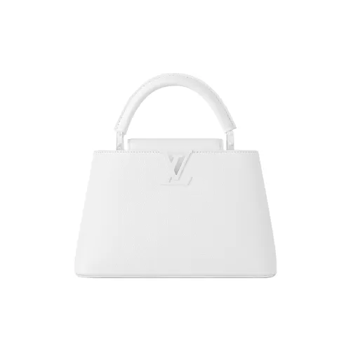 LOUIS VUITTON Capucines Кожа Капусин Через плечо Тоут Сумка На одно плечо Маленькая Женская Белая