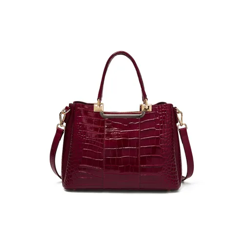 Old Man's Head Сумка из крупнозернистой текстуры коровьей кожи стандартная женская красная черная коричневая