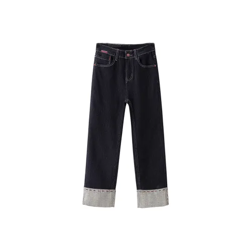 Cypress House Темно-синие женские джинсы