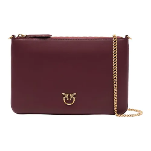 PINKO Телячья кожа Сумка через плечо Женская Бордовый