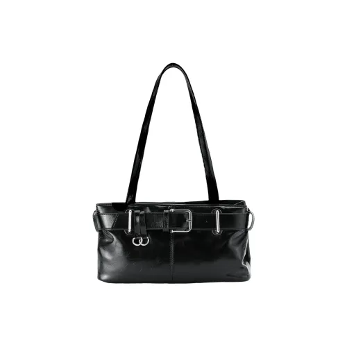 Miniso ПУ (полиуретан) Подмышечный Тоут Маленький Женский Черный Белый