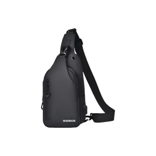 Warrior Oxford с кожаными вставками мембранный покрытый сумка Sling унисекс черный