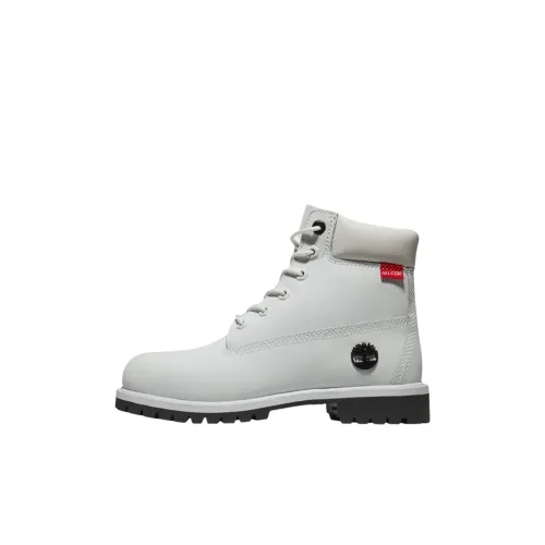Timberland 6 Inch High Топ Детские ботинки Белый Подростки