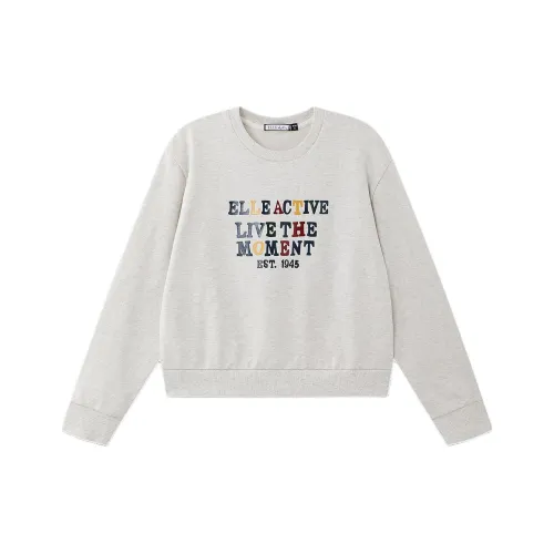 ELLE Active Светлый Фотиния Серый Женский Свитшот