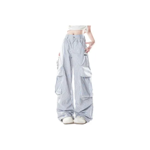 PISYPOX Blue Unisex Casual Pants PISYPOX Синий Унисекс Повседневные Штаны