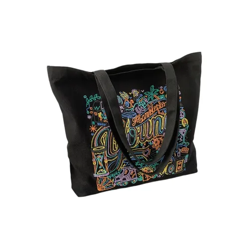 BEAUTIFUL AND CHARMING Граффити Вышивка Холщовая Сумка Повседневная Сумка Портативное Хранение