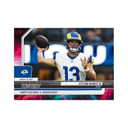 PANINI 2025 Football Регби NFL Instant Steele Bennett IV Lightning Спортивные карты 1 шт