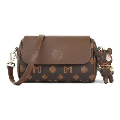 PT'SON Сумка через плечо из синтетической кожи женская кофейного цвета