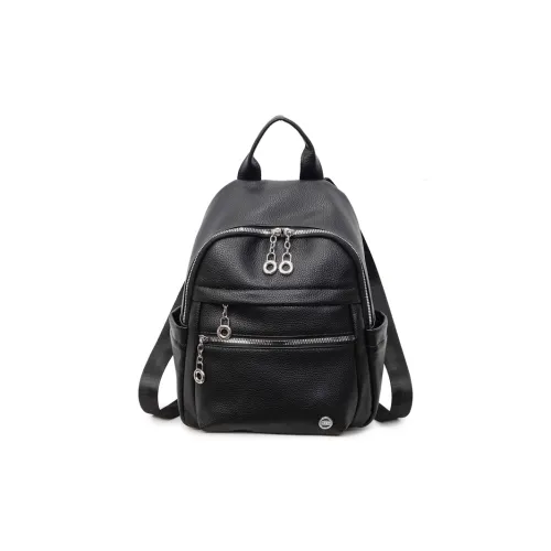 Meow In The Grass ПУ (полиуретан) Рюкзак Женские Черный Экрю Розовый Серый Хаки