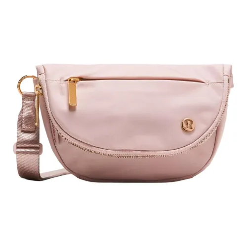 lululemon Нейлоновые сумки через плечо стандартные унисекс розовые