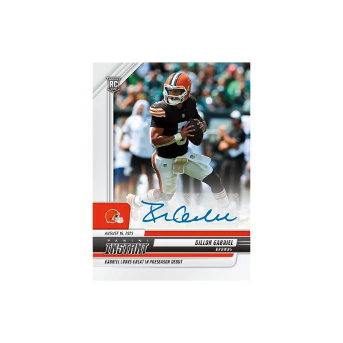 PANINI 2025 Football Регби NFL Instant Dillon GABRIEL Подписанная карта Подкладочная ткань Спортивные карты 1 шт