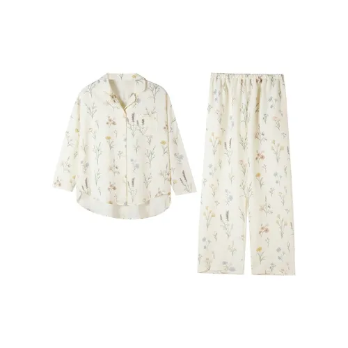 Kerener Абрикос Женские Пижамные Комплекты