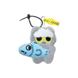 Обнимающая Серый Рыбка Облако Маленькая Серый Кошка Кукла Черный шнур Желтый Волшебный Полоска