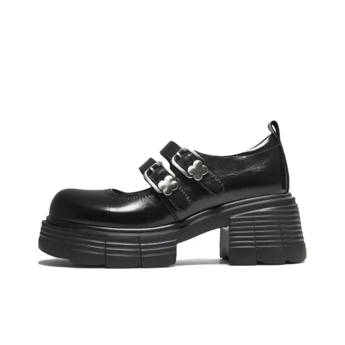 TATA Грубый каблук Мэри Джейн Женские обувь