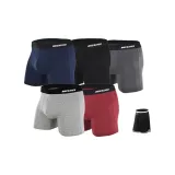 Темно-синий + Темно-серый + Черный + Фотиния + Серый + Бургунди (5 упаковок, включает 1 бесплатную случайную упаковку баскетбольных шорт)