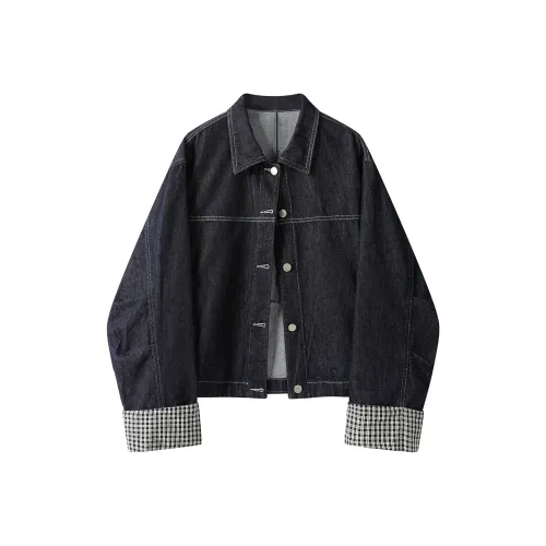 JOPPTI Темно-синий женский джинсовые куртки