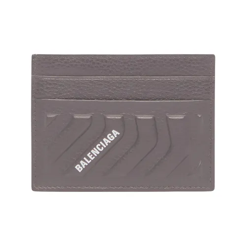 Balenciaga Рельефная Телячья Кожа Держатель для Карт Мужской Серый