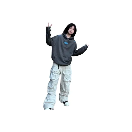 Dark Gray Spring Autumn Thin Women's Sweatshirts Темно-серый весенний осенний тонкий женский свитшот