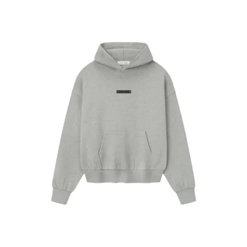 Fear of God ESSENTIALS SS25 Classic Fit Флис Толстовка CONCRETE HEATHER Sweatshirt Men's