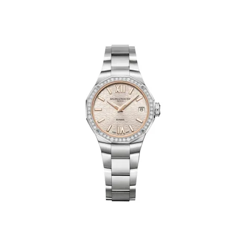 Baume Mercier Riviera Collection Кварцевый механизм Женские часы 33 мм Шампанский циферблат часов