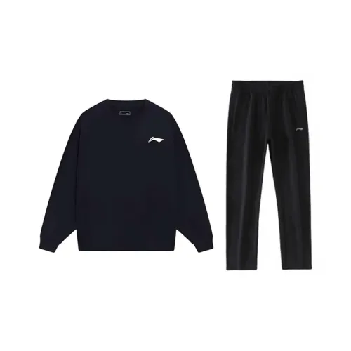 Лайнер Повседневная Спортивная Одежда Унисекс Черный + Черный