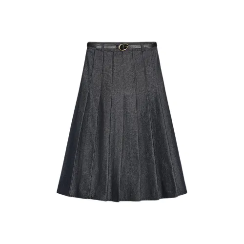 ZARA Синие Женские Джинсовые Длинные Юбки