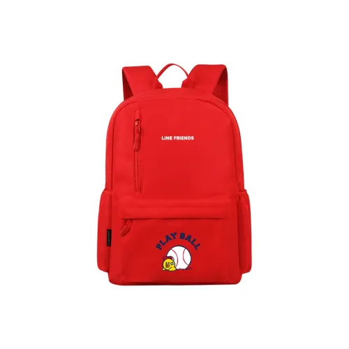 LINE FRIENDS Полиэстер Рюкзак Стандартный Унисекс Красный