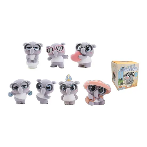 DUOMIAOYOU Lazy Сумка Capybara Фигурка из ворса Слепые коробки Один Mystery Коробка Целая коробка 6 шт
