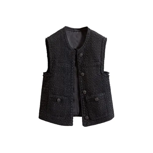 Cypress House Черные Женские Жилеты