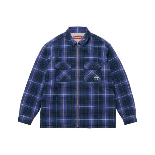 Supreme FW25 WEEK9 Термическая флисовая рубашка с молнией унисекс