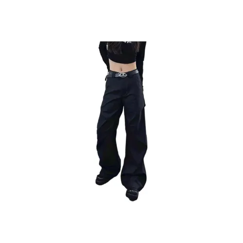 BQERTY Черные Женские Повседневные Штаны